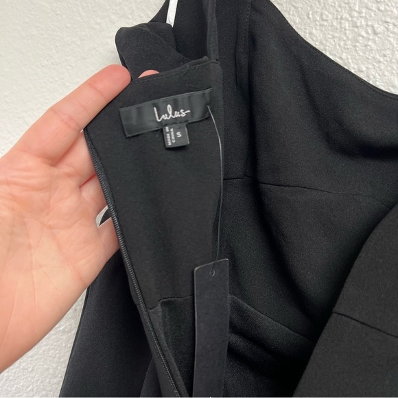 Lulus Vibrant Allure Black Square Neck Sleeveless Bodycon Midi Dress Size Small - Picture 11 of 13